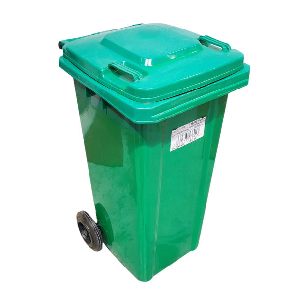 Conteneur poubelle vert 120L